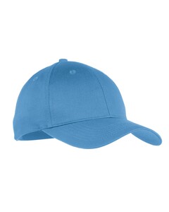 Port Authority YCP80 Blue-Youth Six-Panel Twill Cap Blue