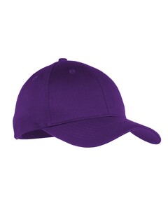 Port Authority YCP80 Purple-Youth Six-Panel Twill Cap Purple