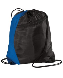 Port & Co BG80 Blue-Colorblock Cinch Pack Blue