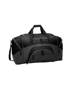 Port & Co BG99 100% Polyester-Colorblock Sport Duffel 100% Polyester