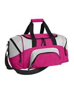 Port & Co BG99 Pink-Colorblock Sport Duffel Pink