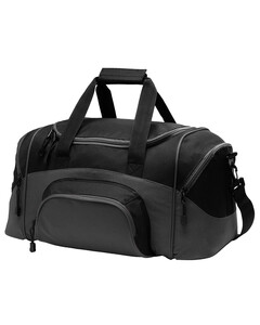 Port & Co BG990S Black-Improved Colorblock Small Sport Duffel Bags Black