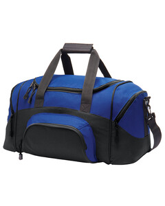 Port & Co BG990S Blue-Improved Colorblock Small Sport Duffel Bags Blue