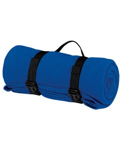 Port & Co BP10 Blue-Value Fleece Blanket with Strap Blue