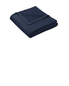 Port & Co BP79 Navy-Port & Company Oversized Core Fleece Sweatshirt Blanket  Navy