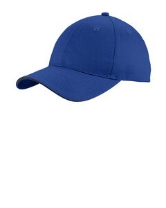 Port &amp; Co C919 Blue-Unstructured Sandwich Bill Cap Blue