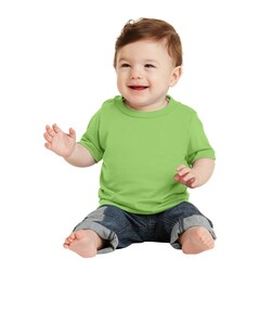 Port & Co CAR54I Green-Infant 54-oz 100% Cotton T-Shirt Green
