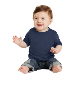 Port &amp; Co CAR54I Navy-Infant 54-oz 100% Cotton T-Shirt Navy