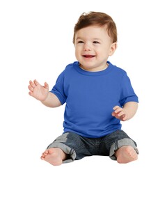 Port & Co CAR54I Blue-Infant 54-oz 100% Cotton T-Shirt Blue