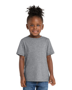 Port &amp; Co CAR54T Gray-Toddler 5.4-oz 100% Cotton T-Shirt Gray
