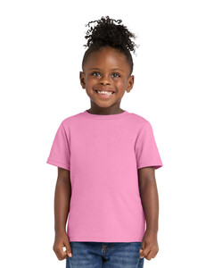 Port & Co CAR54T Pink-Toddler 5.4-oz 100% Cotton T-Shirt Pink