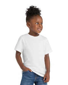 Port & Co CAR54T White-Toddler 5.4-oz 100% Cotton T-Shirt White