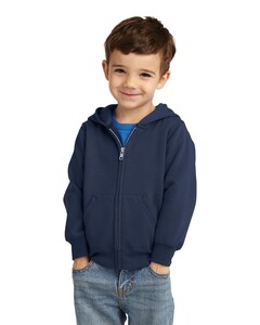 Port & Co CAR78TZH Navy-Toddler Full-Zip Hoodie Navy