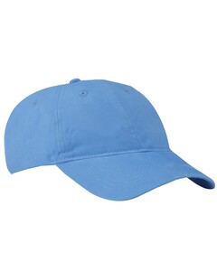 Port &amp; Co CP77 Blue-Brushed Twill Low Profile Dad Hat Blue