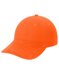 Port & Co CP77 Orange-Brushed Twill Low Profile Dad Hat Orange