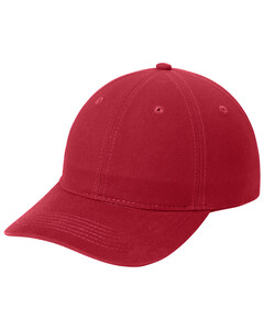 Port & Co CP77 Red-Brushed Twill Low Profile Dad Hat Red