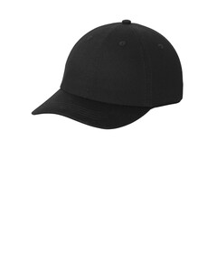 Port &amp; Co CP78 Black-Washed Twill Dad Hat Black