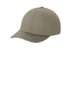 Port & Co CP78 Brown-Washed Twill Dad Hat Brown