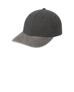 Port & Co CP83 Garment-Dyed-Two-Tone Pigment-Dyed Cap Garment-Dyed