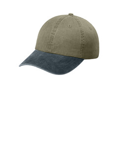 Port & Co CP83 Brown-Two-Tone Pigment-Dyed Cap Brown