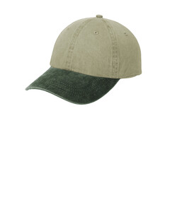Port & Co CP83 Brown-Two-Tone Pigment-Dyed Cap Brown