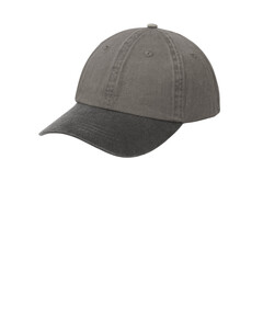 Port & Co CP83 Brown-Two-Tone Pigment-Dyed Cap Brown