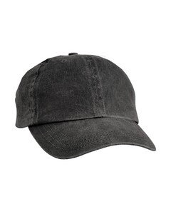 Port &amp; Co CP84 Black-Pigment-Dyed Cap Black