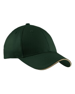 Port &amp; Co CP85 Green-Sandwich Bill Cap Green
