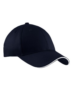 Port &amp; Co CP85 Navy-Sandwich Bill Cap Navy