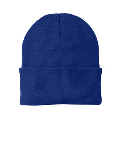 Port &amp; Co CP90 Blue-Knit Beanie Blue