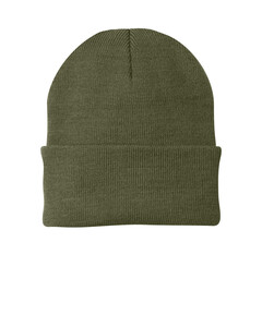 Port & Co CP90 Green-Knit Beanie Green
