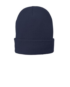 Port &amp; Co CP90L Navy-Fleece-Lined Beanie Navy