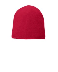 Port & Co CP91L Red-Fleece-Lined Beanie Red