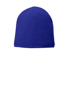 Port &amp; Co CP91L Blue-Fleece-Lined Beanie Blue