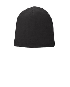 Port & Co CP91L Black-Fleece-Lined Beanie Black