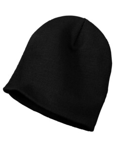 Port & Co CP94 Black-Knit Skull Beanie Black