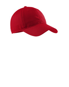 Port & Co CP96 Red-Soft Brushed Canvas Cap Red
