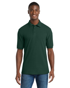 Port & Co KP155 Green-50/50 Pique Polo Shirt Green