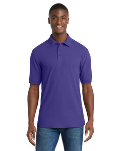 Port & Co KP155 Purple-50/50 Pique Polo Shirt Purple