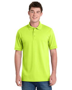 Port & Co KP55 Safety-5.5-Ounce Jersey Knit Polo Shirt Safety