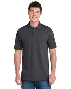 Port & Co KP55T Gray-Tall 5.5-Ounce Jersey Knit Polo Shirt Gray