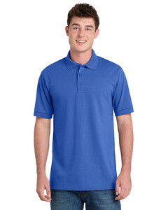 Port & Co KP55T Blue-Tall 5.5-Ounce Jersey Knit Polo Shirt Blue