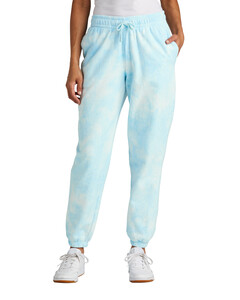 Port & Co LPC140P Tie-Dyed-Women's Beach Wash Cloud Tie-Dye Sweatpants with Pockets Tie-Dyed