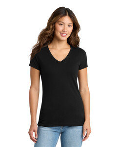 Port & Co LPC330V Black-Women's Tri-Blend V-Neck Tee Black