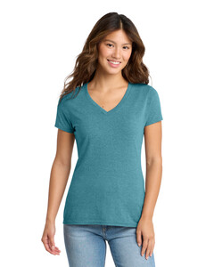 Port & Co LPC330V Blue-Green-Women's Tri-Blend V-Neck Tee Blue-Green