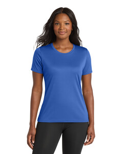 Port &amp; Co LPC380 Blue-Women&#x27;s Essential Performance T-Shirt Blue