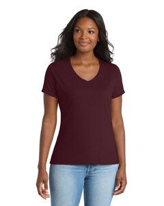 Port & Co LPC381V XXL-Women's Essential Blended Performance V-Neck T-Shirt XXL