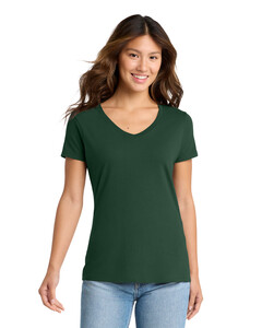 Port & Co LPC450V Green-Women's Fan Favorite™ V-Neck T-Shirt Green