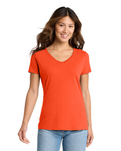 Port & Co LPC450V Orange-Women's Fan Favorite™ V-Neck T-Shirt Orange
