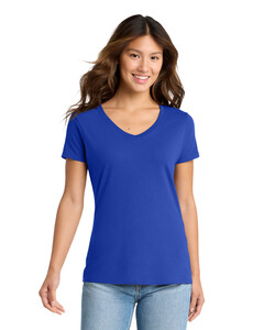 Port & Co LPC450V Blue-Women's Fan Favorite™ V-Neck T-Shirt Blue